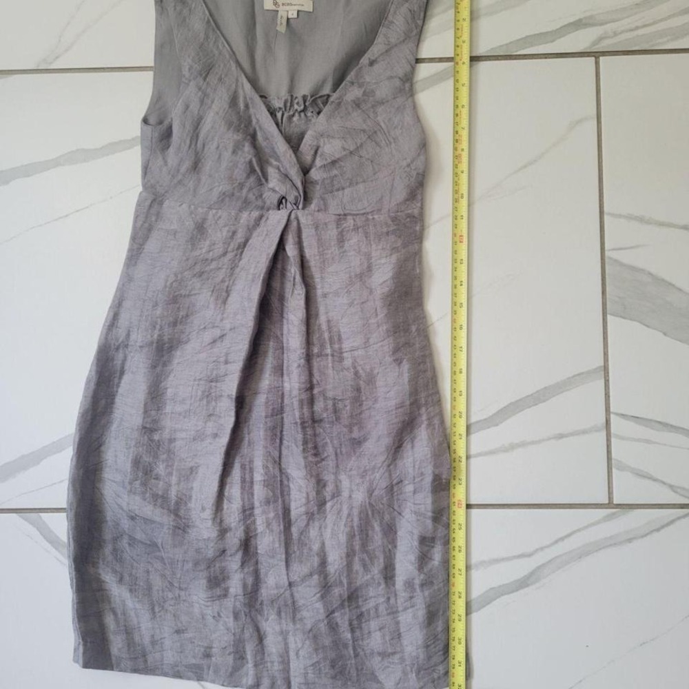 BCBGeneration Sleek y2k Grey Bodycon Mini Dress in size 0